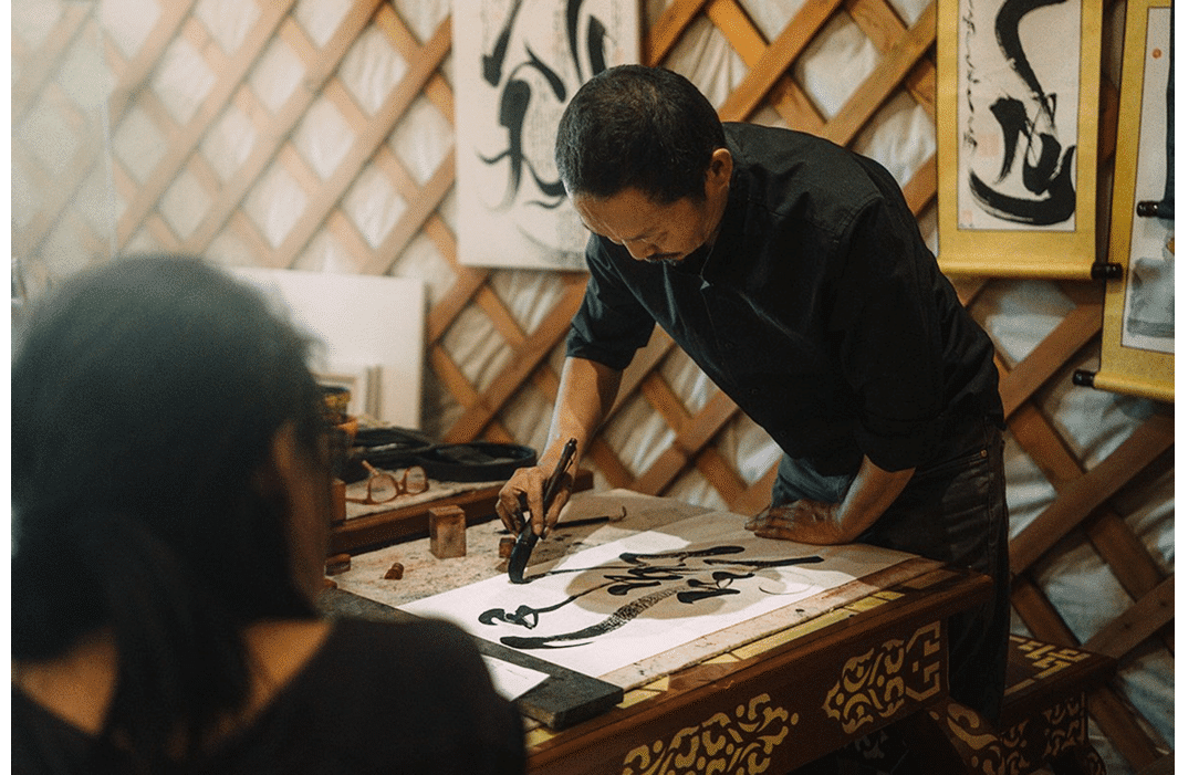 蒙古文書法工作坊  Erdenesiin Khuree Calligraphy Gallery
